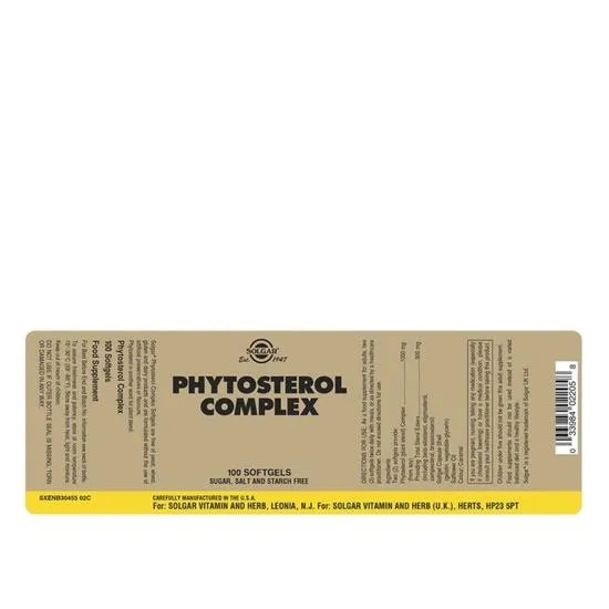 Solgar Phytosterol Complex Softgels 100 Softgels