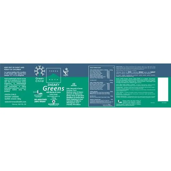 Terranova Green Child Sneaky Greens Super Shake Powder 180g