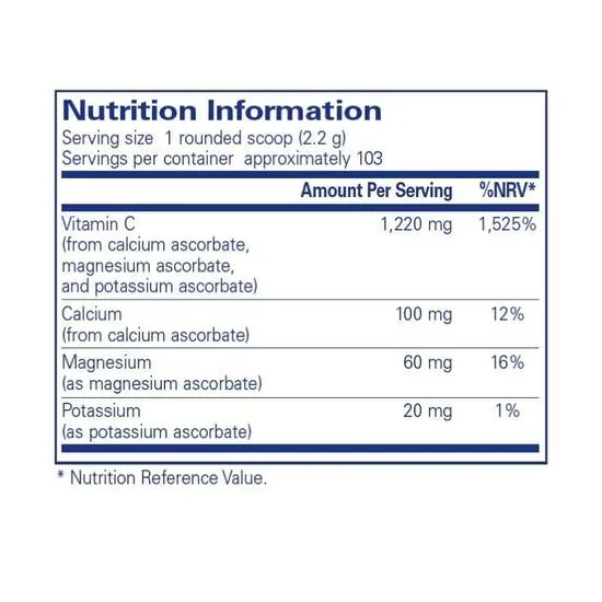 Pure Encapsulations Buffered Ascorbic Acid Powder 227g
