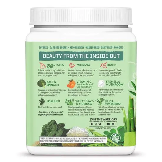 SunWarrior Beauty Greens Collagen Unflavoured 300g