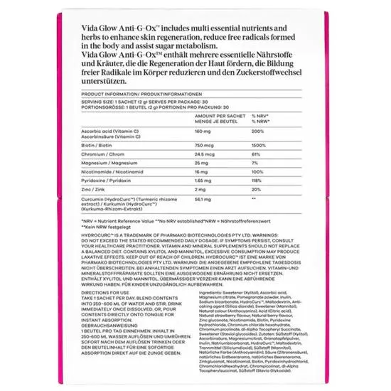 Vida Glow Anti-G-Ox Berry Starter Pack 14 x 2g