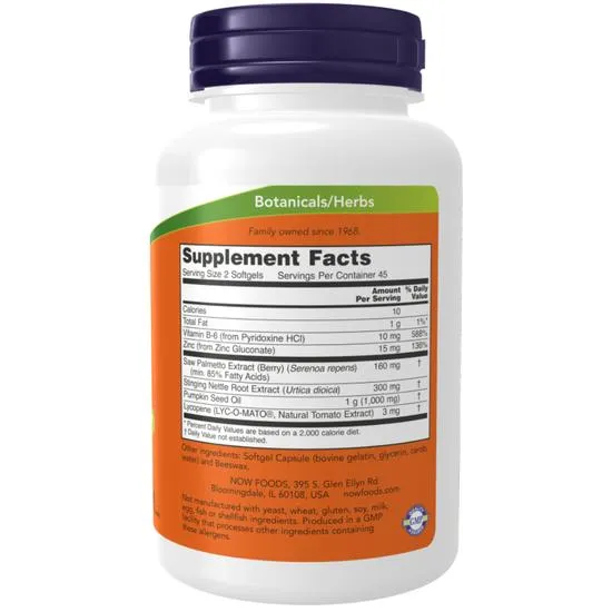 NOW Foods Prostate Support Softgels 180 Softgels