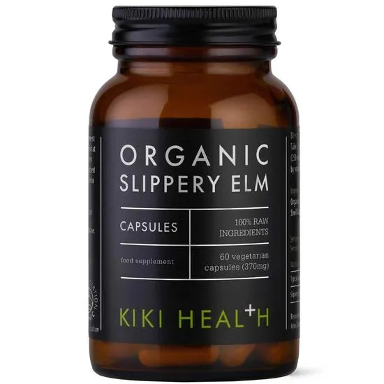 KIKI Health Organic Slippery Elm Capsules 60 Capsules
