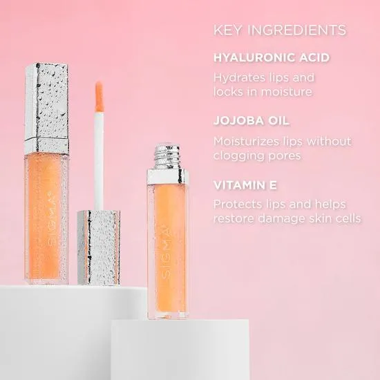 Sigma Beauty Hydrating Lip Gloss Glazed