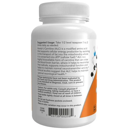 NOW Foods Acetyl-L-Carnitine Pure Powder 85g