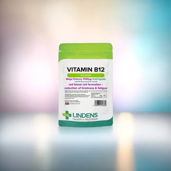 Lindens Vitamin B12 1000mcg Sublingual Tablets 100 Tablets