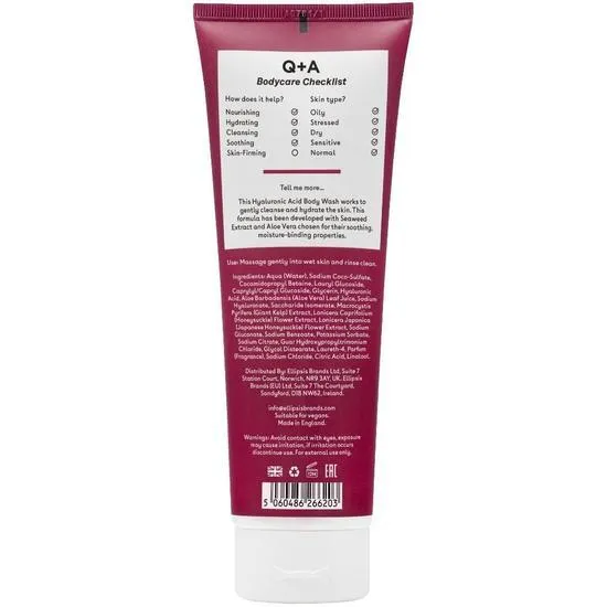 Q+A Hyaluronic Acid Body Wash