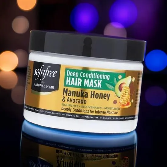 Sofn'Free For Natural Hair Manuka Honey & Avocado Deep Conditioning Hair Mask 325ml