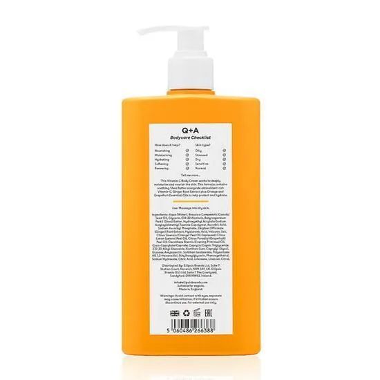 Q+A Vitamin C Body Cream 250ml