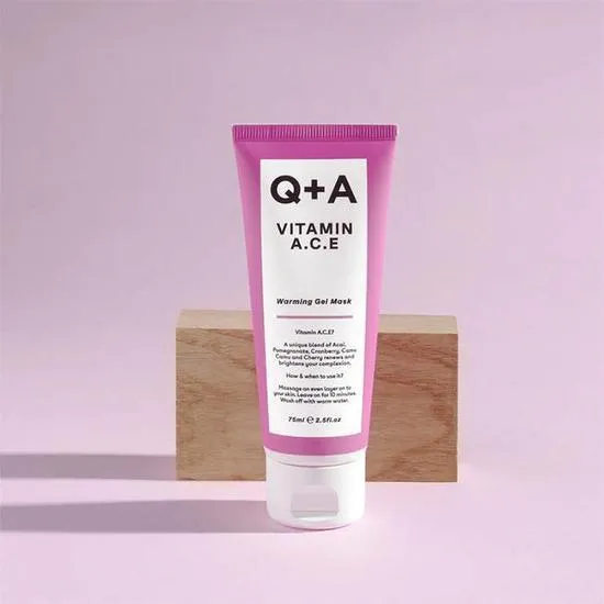 Q+A Vitamin A.C.E Warming Gel Mask 75ml