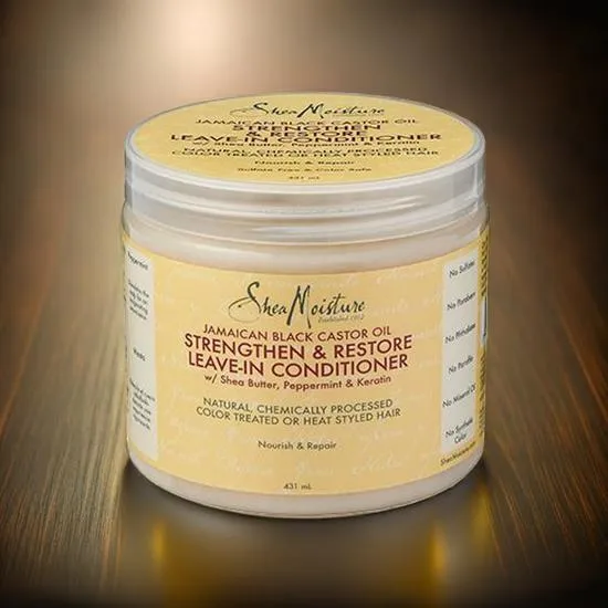 Shea Moisture Jamaican Black Castor Oil Strengthening Leave In Conditioner