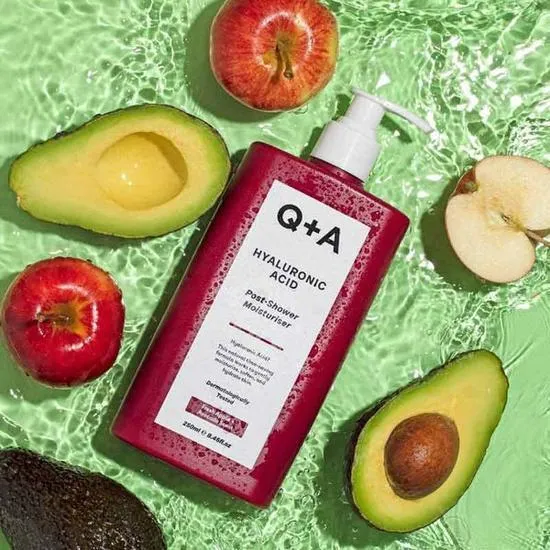 Q+A Hyaluronic Acid Post Shower Wet Skin Moisturiser 250ml