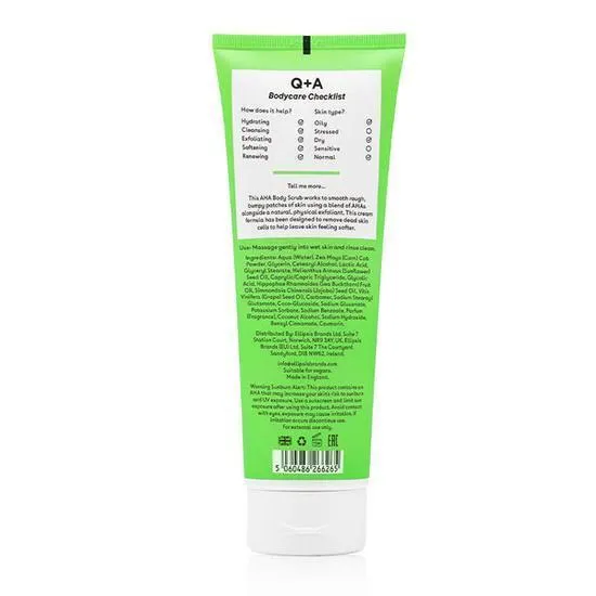 Q+A AHA Exfoliator Body Scrub 250ml