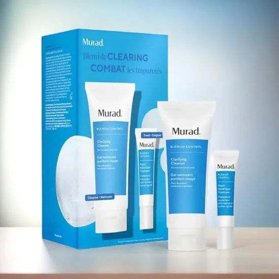 Murad Blemish Clearing Combat Set Clarifying Cleanser + Rapid Relief Spot Treatment