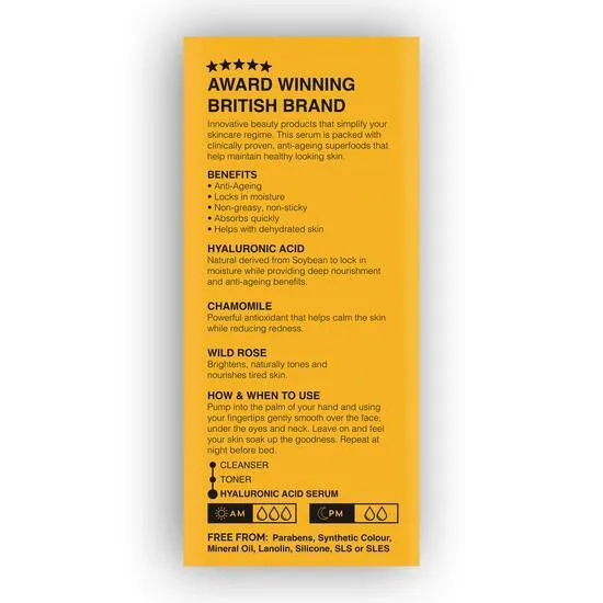 BeautyPro Hydrating Daily Serum With Hylauronic Acid 30ml