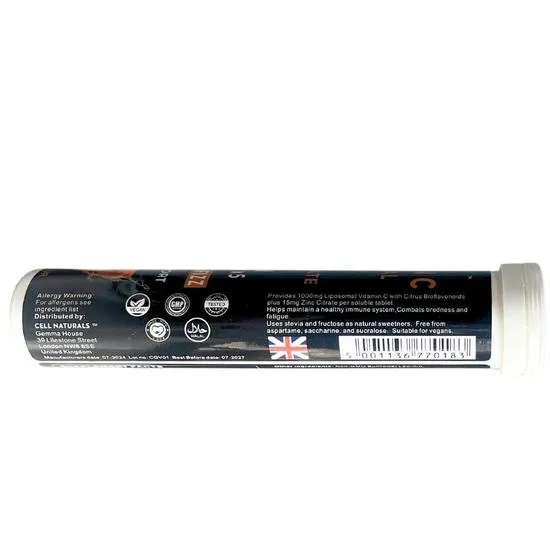 Cell Naturals Liposomal Vitamin C 1000mg Effervescent Tablets 20 Tablets