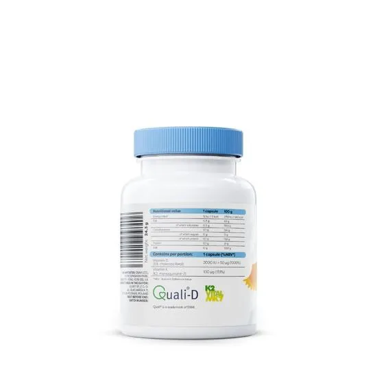 Osavi Vitamin D3 + K2 2000iu + 100mcg Softgels 60 Softgels