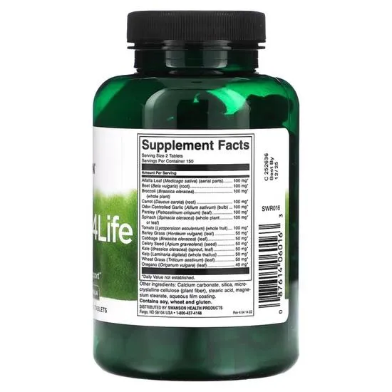 Swanson Veggies4life Tablets 300 Tablets