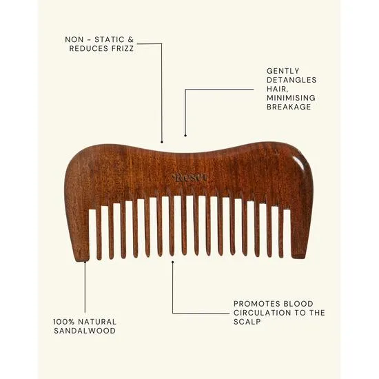 Resèt Sandalwood Comb