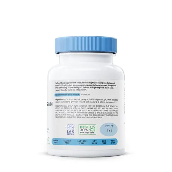 Osavi Omega-3 Vegan 250mg DHA Softgels 60 Softgels