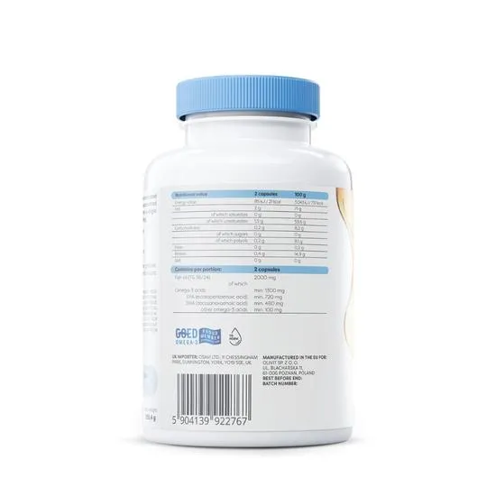 Osavi Omega-3 Extra Molecularly Distilled 1300mg Lemon Softgels 120 Softgels