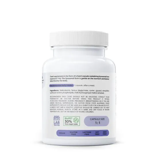 Osavi Liposomal Iron 20mg Capsules 60 Capsules