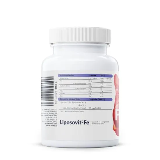 Osavi Liposomal Iron 20mg Capsules 60 Capsules
