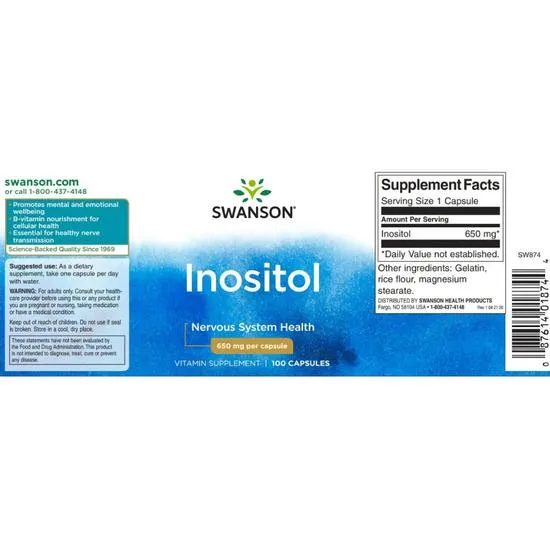Swanson Inosine Capsules 60 Capsules