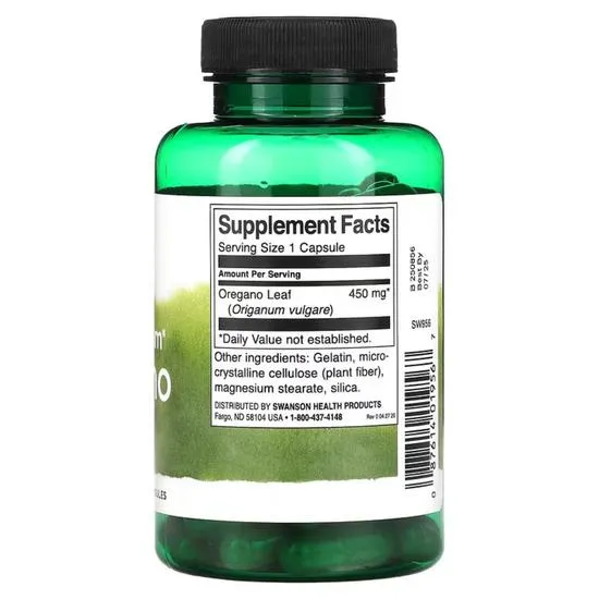 Swanson Full Spectrum Oregano 450mg Capsules 90 Capsules