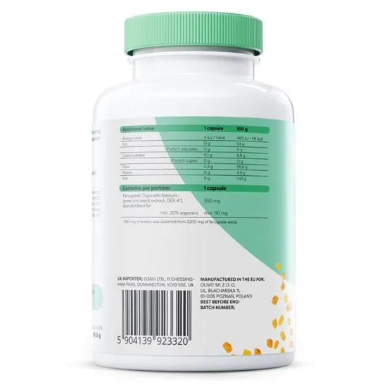Osavi Fenugreek 550mg Capsules 60 Capsules