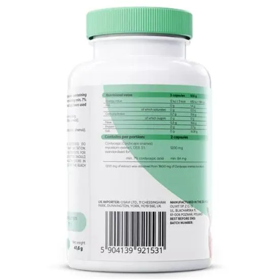 Osavi Cordyceps 1200mg Capsules 60 Capsules