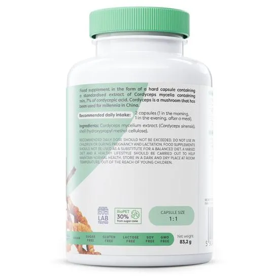 Osavi Cordyceps 1200mg Capsules 60 Capsules