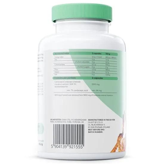Osavi Cordyceps 1200mg Capsules 60 Capsules