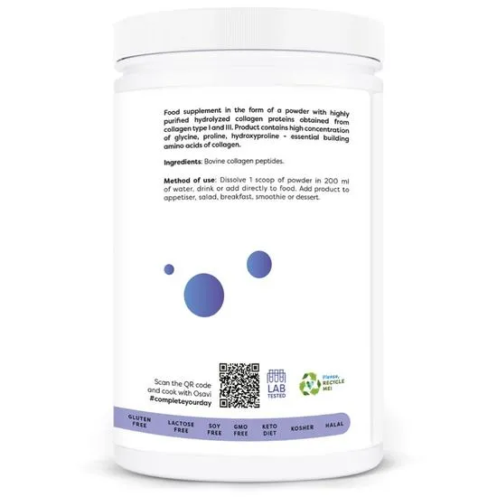 Osavi Collagen Peptides Hydrolyzed Type 1 & 3 300g