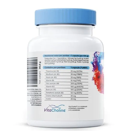 Osavi B-Complex With Choline & Inositol Capsules 60 Capsules