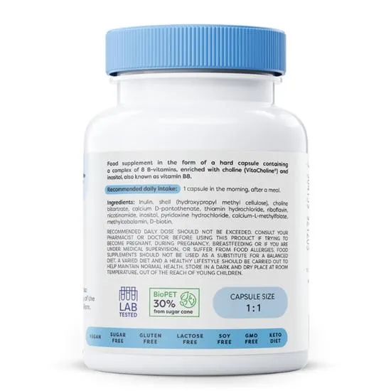 Osavi B-Complex With Choline & Inositol Capsules 60 Capsules