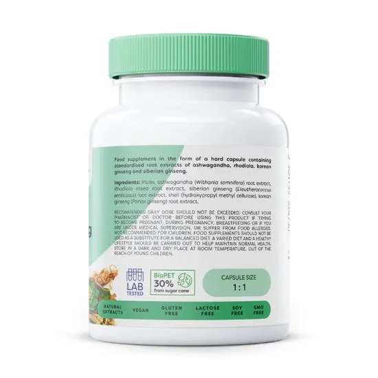 Osavi Ashwagandha + Rhodiola & Ginseng Capsules 60 Capsules
