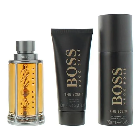 Hugo Boss The Scent Eau De Toilette Shower Gel + Deodorant Spray Gift Set 100ml
