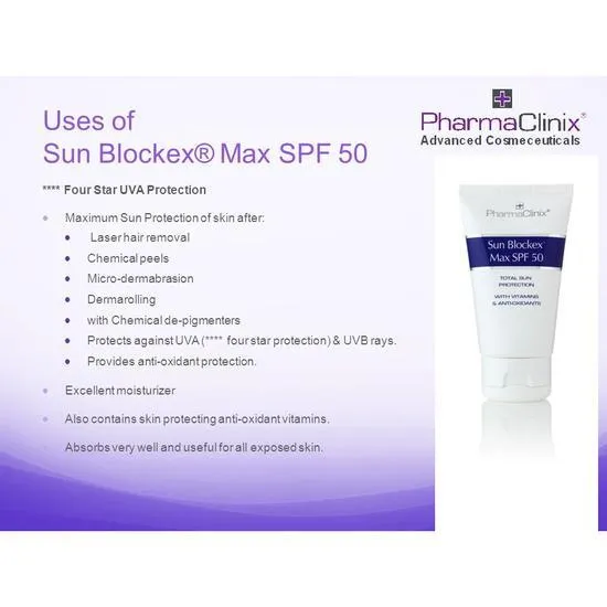 PharmaClinix Sun Blockex Max SPF 50 50ml
