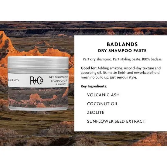 R+Co Badlands Dry Shampoo Paste 62g