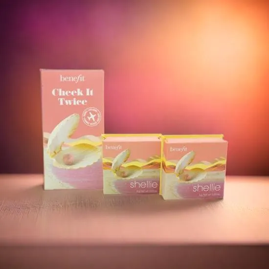 Benefit Shellie Blush Cheek It Twice Duo Set Seashell Pink 2x 6g