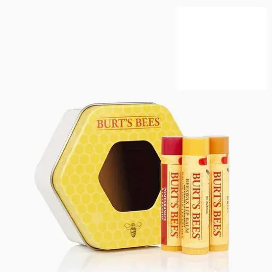 Burt's Bees Lip Balm Trio Tin Gift Set