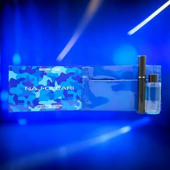 Naj Oleari Gift Set 14ml Wear The Volume Mascara + 8ml Oleo Gel Nail Lacquer 22 Red + Pouch