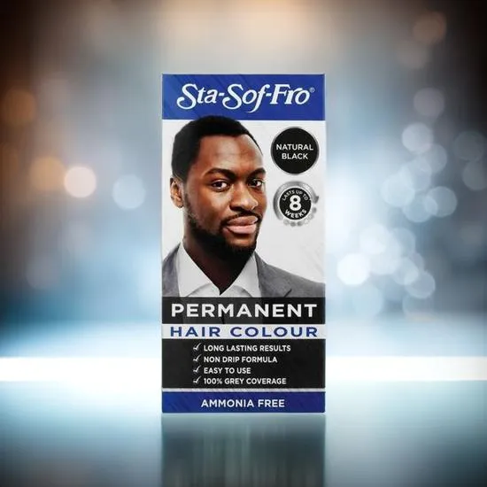 Sta-Sof-Fro Men Permanent Hair Colour Natural Black 25ml