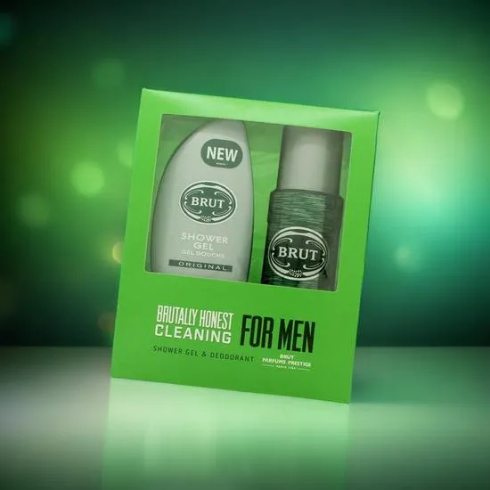 Brut Gift Set 200ml Deodorant Spray + 250ml Shower Gel