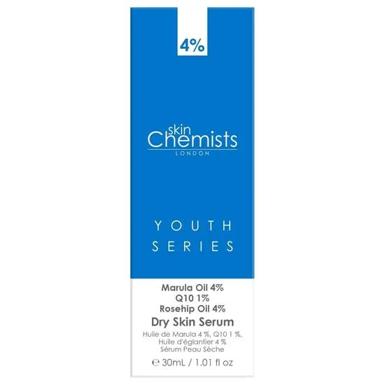 skinChemists Dry Skin Marulua Oil 4%, Q10 1%, Rosehip Oil 4% 30ml