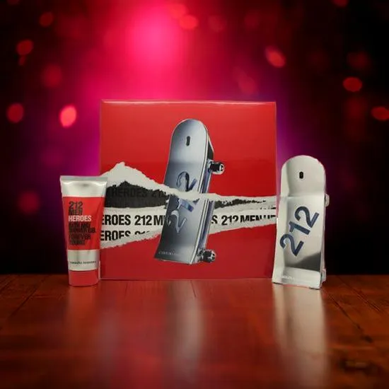 Carolina Herrera 212 Heroes Gift Set 90ml Eau De Toilette + 100ml Shower Gel