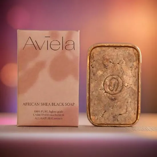 Aviela Skincare African Shea Black Soap