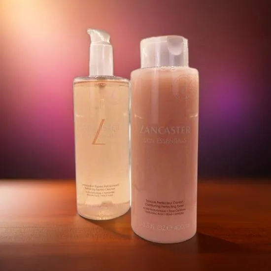 Lancaster My Confirmting Cleansing Routine Set Express Cleanser 400ml & Toner 400ml