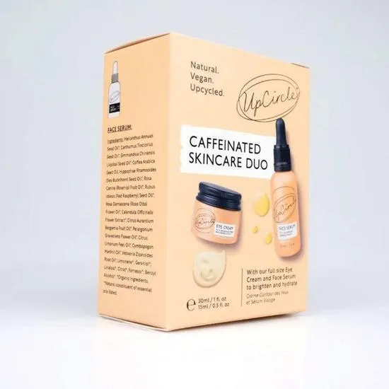 UpCircle Beauty Caffeinated Skin Duo 30ml The Face Serum & 15ml The Eye Cream